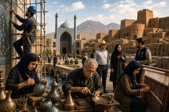 روایتی از دست‌هایی که میراث‌فرهنگی، گردشگری و صنایع‌دستی ایران را زنده نگه داشته‌اند