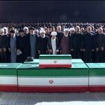 ببینید | اقامه نماز بر پیکر مطهر شهدای انقلاب در مصلی بزرگ تهران