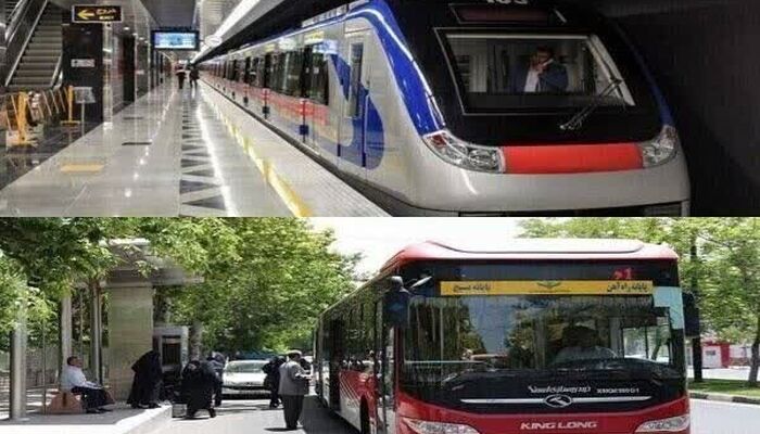 مترو و اتوبوس رایگان تا فردا
