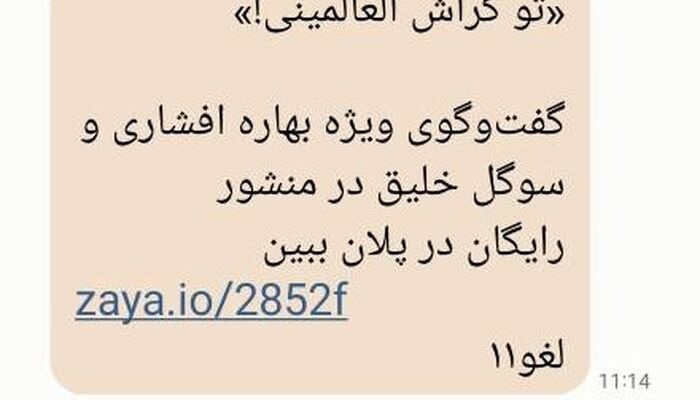 در این پیامک‌ها چه خبر است؟