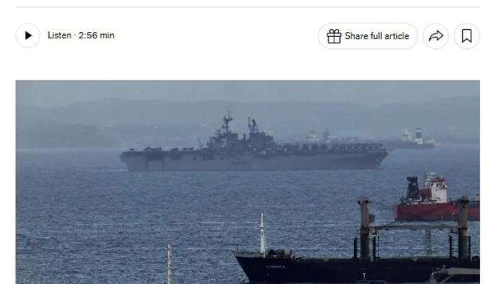 گزارش نیویورک تایمز از حضور تفنگداران آمریکایی در خلیج فارس