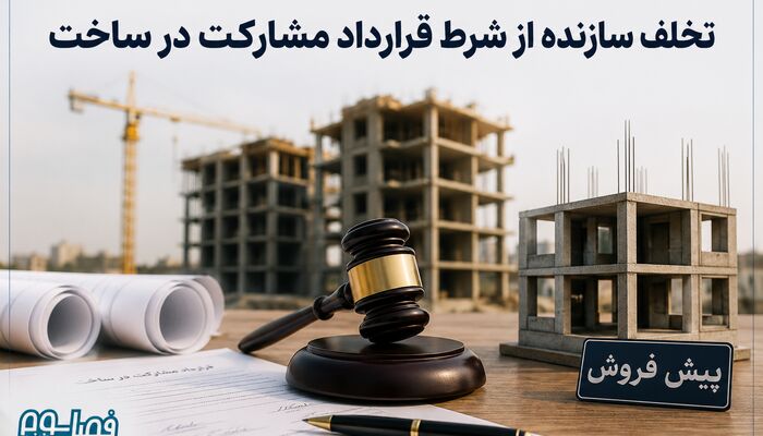 نشست قضایی| تخلف سازنده از شرط قرارداد مشارکت در ساخت