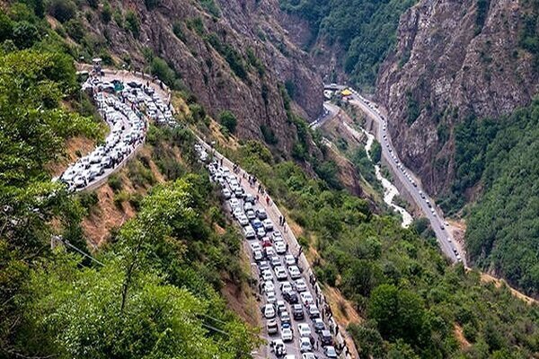 مسدود شدن مقطعی و ۴ روزه محور چالوس