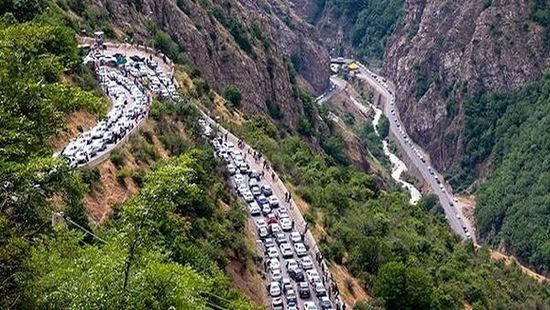مسدود شدن مقطعی و ۴ روزه محور چالوس