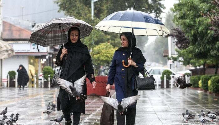 رگبار باران در ۱۳ استان نیمه شمالی کشور