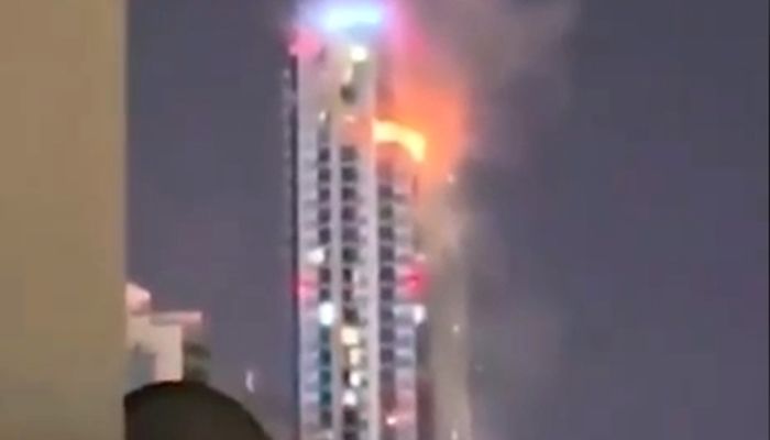 ببینید | سیتی بانک دوبی در آتش پهپادها