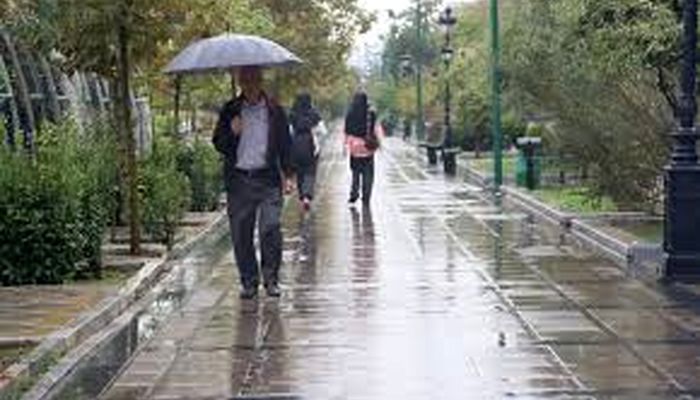 باران و کاهش دما در تهران