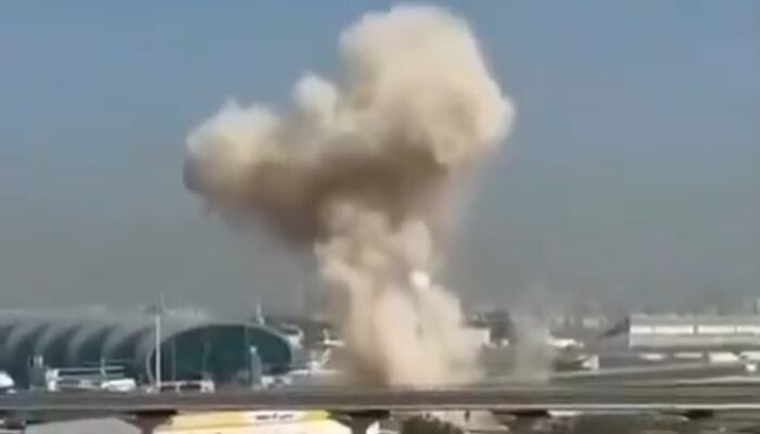 ببینید | پهپاد شاهد فرودگاه دوبی را به آتش کشید